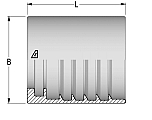 Alfagomma H1200101-04 Non-Skive Ferrules for Alfatech
3000/Alfajet 210