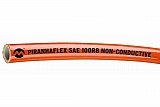 Alfagomma PF628NC-06-250R Piranhaflex Hydraulic Hose with Polyester Inner Tube & Orange Non-Conductive Cover