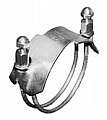 Kuriyama SDBCR-2 Steel Spiral Double Bolt Clamp, 2"