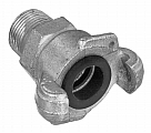 Kuriyama ME-25 Plated 2-Lug Universal Air Hose Coupling, Male End, 1/4"