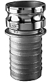 Kuriyama SS-E075 Stainless Steel Part E Male Adapter x Hose Shank, 3/4"