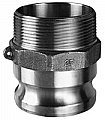 Kuriyama BR-F050 Brass Part F Male Adapter x Male NPT, 1/2 x 1/2"
