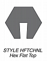 Kuriyama HFTCHNL-06X200 Hex-Flat Top Channel Rubber Strip, Channel Size(Inches): 3/8”