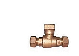 Legend Valve 314-154 3/4" T-5400 Ring Compression x Ring Compression Curb Stop